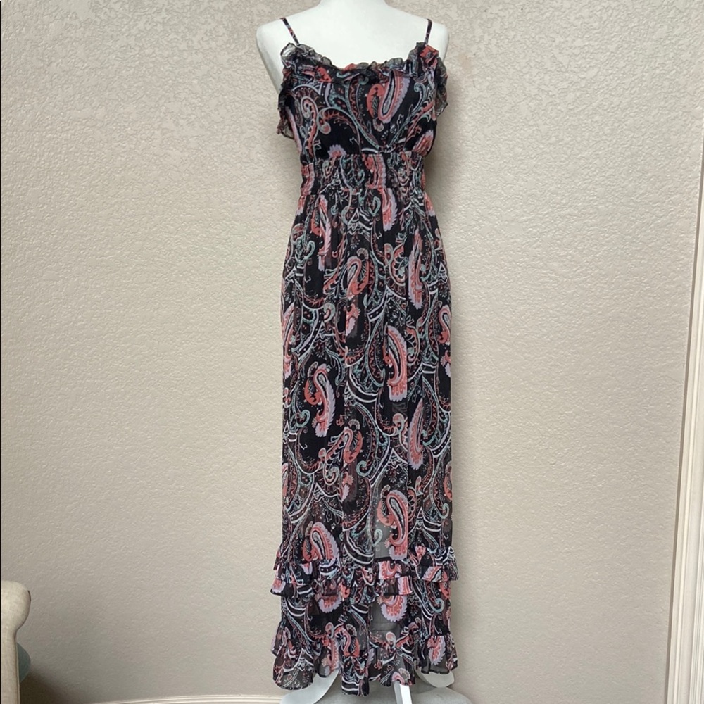Sale 2/$15* Elegant Paisley Print Dress. Ambience, size S - Picture 2 of 12